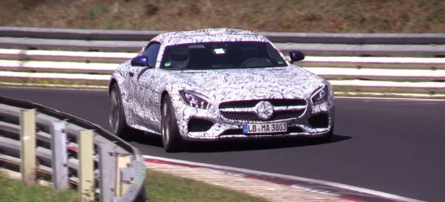 Erlkönig-Video: Mercedes-AMG GT C: Spy Shot: Kommender Mercedes-AMG GT Roadster auf dem Nürburgring gefilmt
