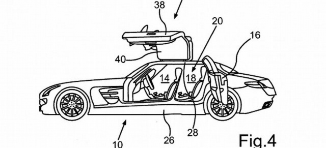 Mercedes Geheimnis gelüftet: 4 türiger SLS AMG in Planung: Beim Deutschen Patentamt wurde von der Daimler AG ein 4-türiger Supersportwagen als Erfindung angemeldet