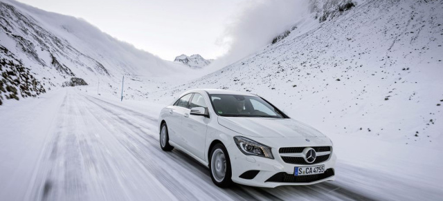 Fahrbericht: Mercedes on ice - CLA 250 4matic: Mercedes-Fans.de testet den CLA mit Allradantrieb auf Eis und Schnee