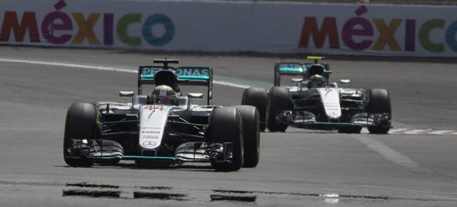 Formel 1 Grand Prix in Mexiko, Rennen: Die Silberpfeile siegen weiter, Konkurrenz kommt näher, Rosberg im WM-Fahrplan!