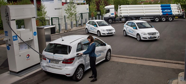 Fuel Cell: Erste Wasserstoff-Tankstelle an  Autobahn eröffnet : Daimler, Linde und TOTAL schaffen ersten Knotenpunkt für Wasserstoff-Mobilität in Süddeutschland 