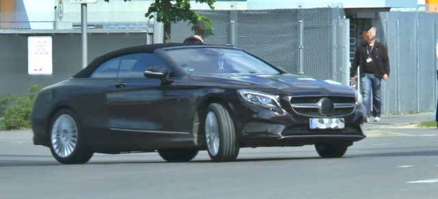 Erlkönig erwischt: Mercedes-Benz S-Klasse Cabriolet: Neues Video von der kommenden Oberklasse Frischzelle