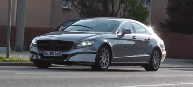 Erlkönig-Video: Mercedes CLS Facelift: Bewegte Bilder von der Modelpflege des Oberklasse-Coupés mit Stern