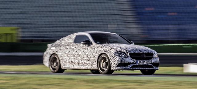 Mercedes-AMG C63 AMG Coupé: Neue Bilder: Der Nebel um den neuen C-Klasse-Sportwagen lichtet sich