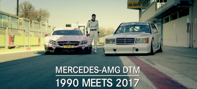 DTM und Mercedes: 1990 meets 2017 - Tradition trifft Gegenwart: DTM Mercedes--Vergleich: Mit Maro Engel und Karl Wendlinger in Vallelunga (Video)