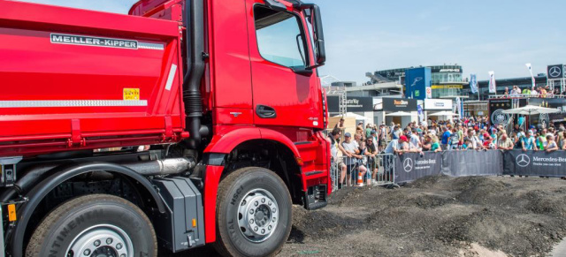  Truck-Grand-Prix 2014: Mercedes zeigt die dicken Dinger: Mercedes-Benz präsentiert die  komplette Nutzfahrzeug-Range mit Schwerpunkt Schwerlastverkehr
