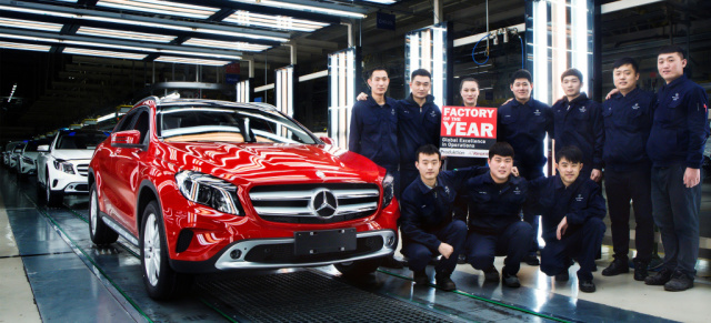 Fabrik des Jahres : Daimlers Produktionsstätte in China für "Exzellente Großserienmontage"  ausgezeichnet