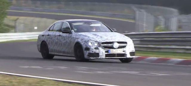 Erlkönig erwischt: Spy-Video: Mercedes-AMG E63 W213 auf dem Nürburgring