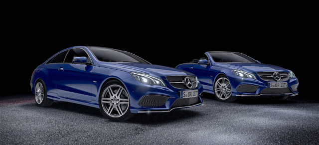 Doppeltes Flottchen: 2 neue E-Klasse Sondermodelle: “Sport Edition“ und “V8-Edition“ von Mercedes E-Klasse Coupé und Cabriolet 