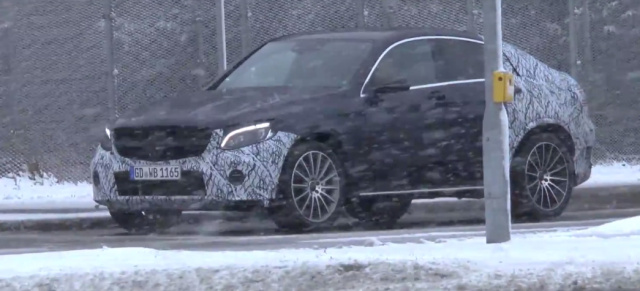 Mercedes-Benz Erlkönig erwischt: Spy Shot Video: Aktuelle Bilder vom Mercedes-Benz GLC Coupé