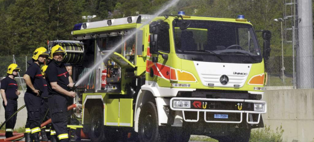 Unimog at work:  U 20 bei der Schweizer Feuerwehr: 15 Tanklöschfahrzeuge in den Kanton Tessin ausgeliefert
