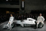 Offizielle Vorstellung des neuen MERCEDES-FORMEL-1-Teams: Nico Rosberg und Michael Schumacher präsentierten sich in Stuttgart mit dem MERCEDES GP PETRONAS Formel 1-Team der Öffentlichkeit 