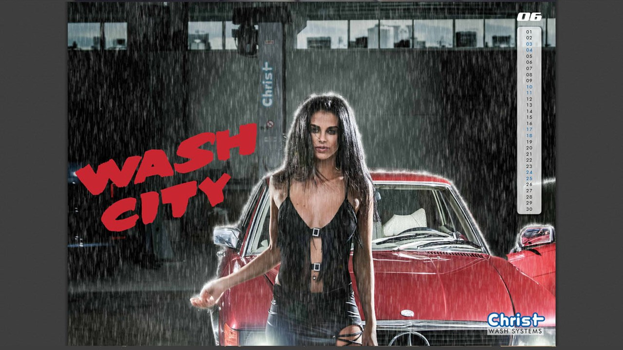 Hot Carwash Kalender 2017 Heiß gewaschen Sexy CarwashKalender mit