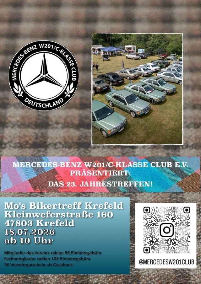 Jahrestreffen des Mercedes-Benz W201 / C-Klasse Club e.V.