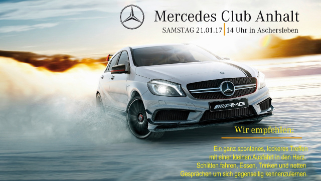 Mercedes Club Anhalt - Spontanes Treffen und Rodeln