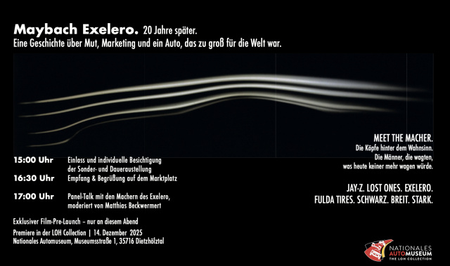 20 Jahre Maybach Exelero - Live Talk zum Maybach Exelero im Nationalen Automuseum "The Loh Collection"