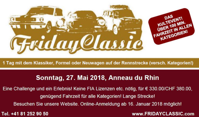 FridayClassic - Anneau du Rhin (Rundstrecke/Rennstrecke)
