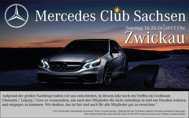 Mercedes Club Sachsen - Treffen & Ausfahrt in Zwickau