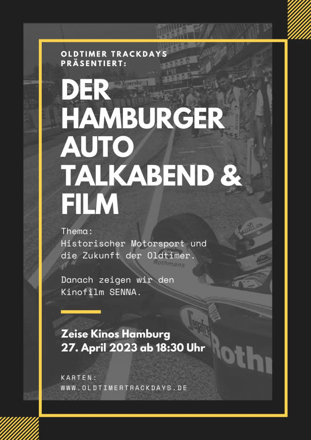 Der Hamburger Auto Talkabend und SOUND DER VERGANGENHEIT - Zeise Kinos Hamburg