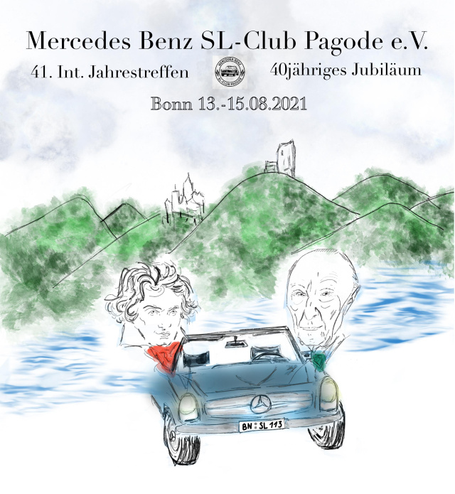 Jahrestreffen und 40. Jubiläum des Mercedes-Benz SL-Club Pagode