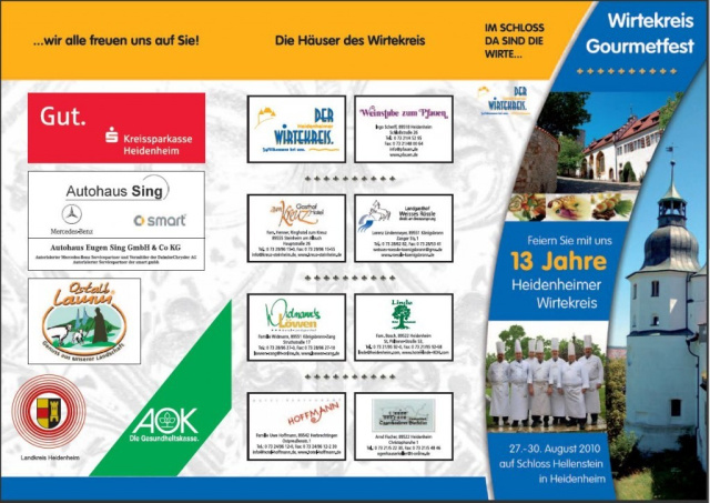 Wirtefest in Heidenheim auf Schloss Hellenstein