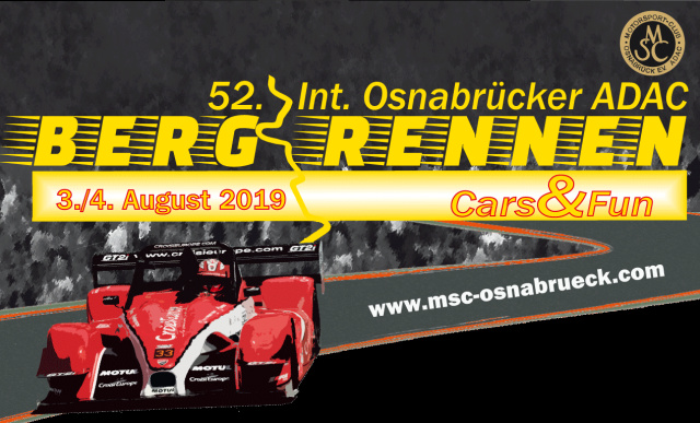 52. Int. Osnabrücker ADAC Bergrennen 3. – 4.August 2019