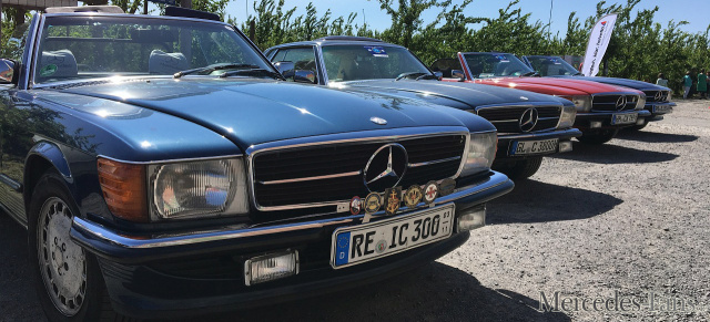 Sternfahrt "50 Jahre R/C 107" zum Mercedes-Benz-Museum