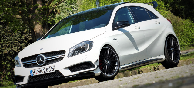 Kleiner Kraftprotz: Mercedes A45 AMG (W176): 2015er A-Klasse trumpft dank 360 PS groß auf