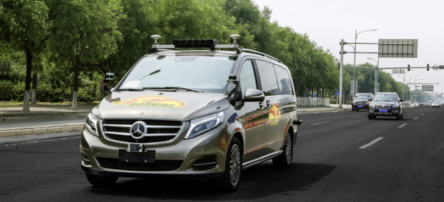 Autonomes Fahren: Daimler erhält als erster internationaler Autobauer Genehmigung für Erprobung von vollautomatisierten Fahrzeugen auf öffentlichen Straßen in Peking 