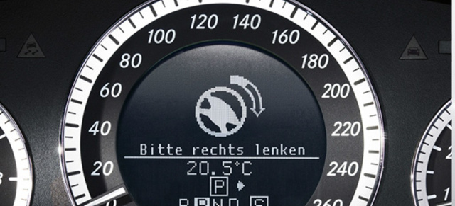 Mercedes-Benz Technik: PARKTRONIC: Eine Sorge weniger dank Einparkhilfe und Parkführung PARKTRONIC  