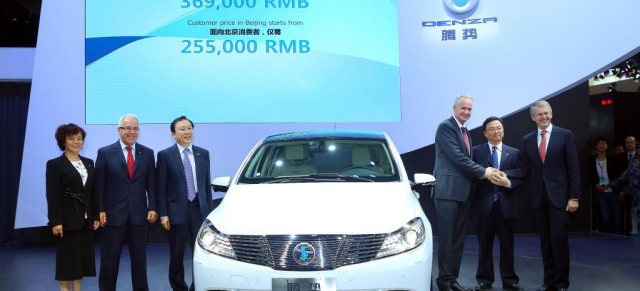 Denza Debüt: Auf Auto China feiert Daimlers Elektro-Auto DENZA Premiere: DENZA Debüt - Elektromobilität auf hohem Niveau