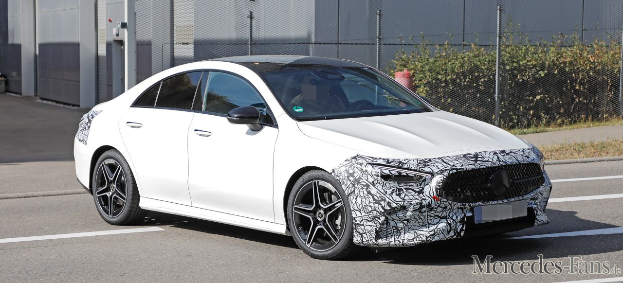 Mercedes Erlkönige erwischt Neue Bilder vom Facelift CLA Coupé & CLA Shooting Brake