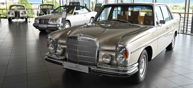 Sterne unterm Hammer: 300 SEL 6.3 bei Lorinser Classic: Ein heiliger Gral: 1968er Mercedes-Benz 300 SEL 6.3 steht zum Verkauf