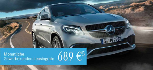 Angebot von Mercedes-Benz Rosier: Mercedes-Benz GLE Coupe schon ab 689 Euro pro Monat leasen