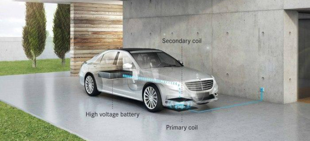 Elektromobilität: Laden ohne Kabel: S-Klasse Hybrid braucht keinen Stecker: Mercedes-Benz S500e ab 2017 lässt sich auch kabellos aufladen