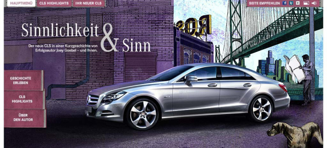 Neuer CLS-Spot: Mercedes-Benz startet integrierte Werbekampagne zum neuen CLS: Der neue CLS-Werbespot: "Sinnlichkeit und Sinn in perfekter Form"