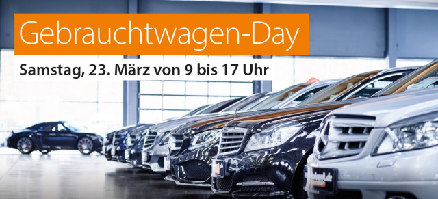 23. März von 9-17 Uhr in Neckarsulm-Obereisesheim: Gebrauchtwagen-Day in der AutoArenA