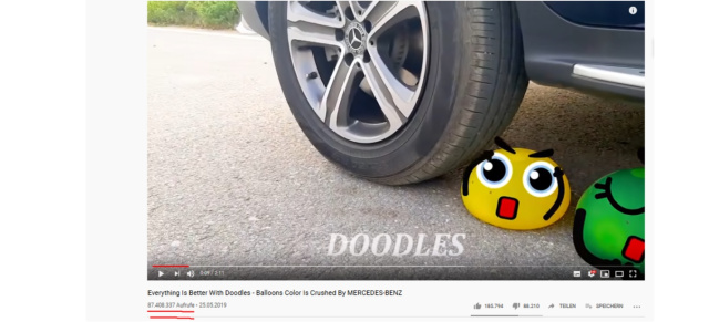 Mercedes-Benz: Nr.-1-Video auf YouTube: Auweh, das meistgeguckte Video mit „Mercedes-Benz“ im Titel ist echt grausam
