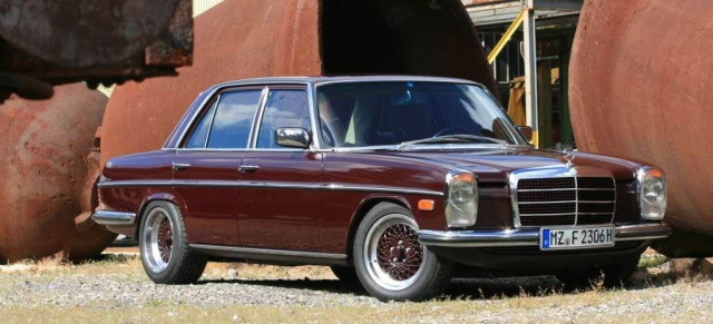 Big in Japan: 1974 Mercedes-Benz 230/6 (W114): Export-Mercedes Strich Acht: Zeitgenössisch umgebauter Mercedes-Oldtimer
