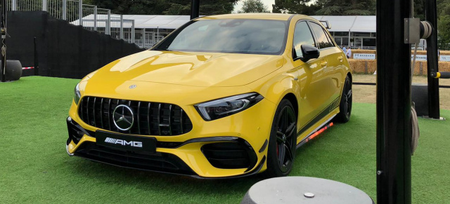 Livebilder aus Goodwood (Festival of Speed): Mercedes-AMG A 45 S 4MATIC+ mit 421 PS