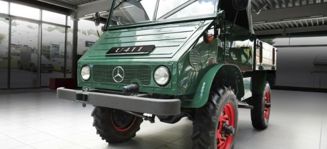 Held der Arbeit im Angebot der Riess-Gruppe: Wie wäre es mit einem Unimog 411, Baujahr 4/1961?