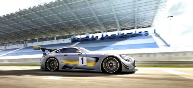 Offiziell: Das ist der Mercedes AMG GT3 : Der neue Bolide für den AMG-Kundensport zeigt sich 