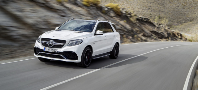 Power-SUV: Dank AMG 5,5-Liter-V8-Biturbomotor jetzt mit 557 PS bzw. 585 PS (S-Modell): Alle Facts zum Mercedes-AMG GLE 63 und GLE 63 S