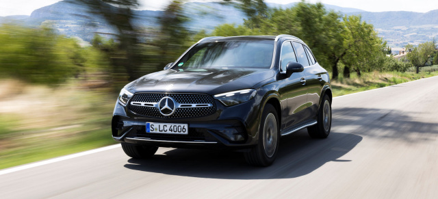 Mercedes GLC: Verkaufsstart für weitere Modelle: Ab sofort für neuen GLC bestellbar: zwei Plug-in-Hybride und  eine Dieselausführung