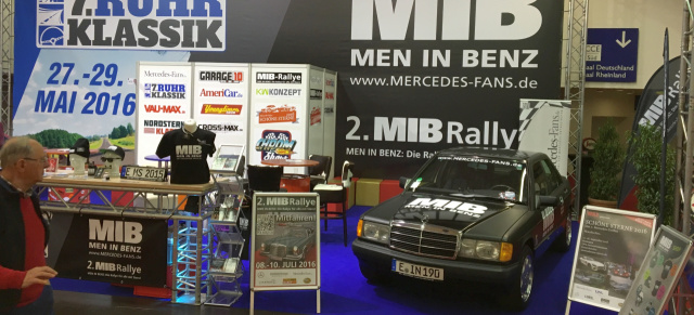 5.-9. April: Techno Classica: Mercedes-Fans und "MIB - Men in Benz" stellen aus!