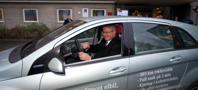 Mercedes F-CELL: Die Brennstoffzelle erobert Skandinavien: Zehn Mercedes-Benz B-Klasse F-CELL starten in nordisches Demonstrationsprojekt 