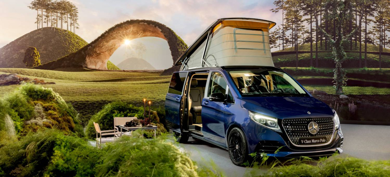 Mercedes-Benz Vans auf dem Caravan Salon Düsseldorf 2023: Messepremiere der  neuen V-Klasse Marco Polo - News - Mercedes-Fans - Das Magazin für  Mercedes-Benz-Enthusiasten