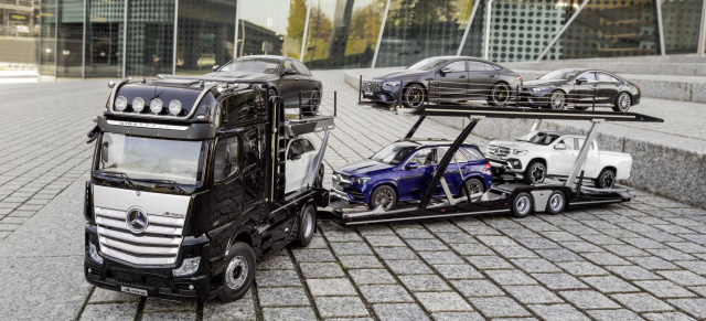 Mercedes-Benz Modellautos: Actros mit Auflieger: Den Giganten gibt‘s auch im Kleinformat (Maßstab 1:18)
