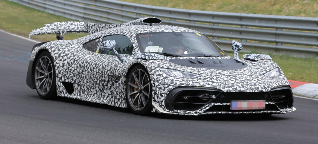 AMG-Elkönig auf dem Nürburgring erwischt: Fotos & Video: Mercedes-AMG ONE Hypercar Prototyp auf der Nordschleife erwischt
