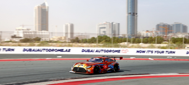 24h-Rennen in Dubai: Podium für Mercedes-AMG beim Saisonstart in der Wüste